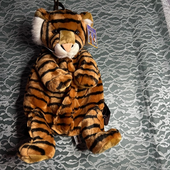 Aurora Vintage Tiger Plush Backpack NWT!